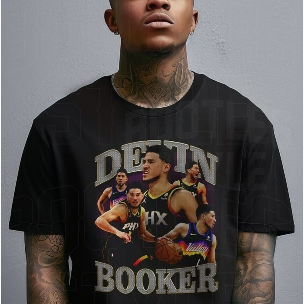 Devin Booker Shirt For Men Women Vintage Basketball Unisex T-shirt Gift For Fan